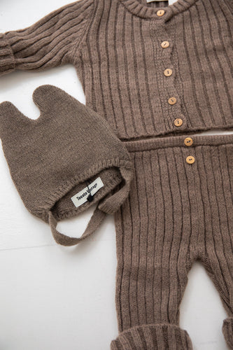 Tocoto Vintage - Knit baby beanie with ears