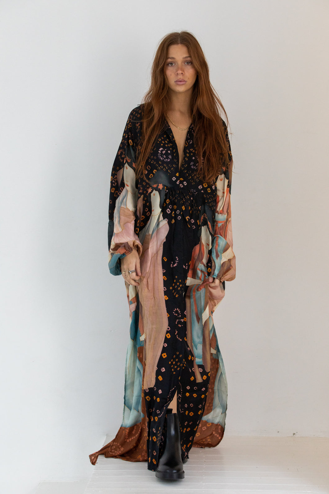 mes demoiselles silk dress Anthropologie Mes Demoiselles Dinette V-Neck Silk Dress Size 10 $450