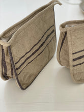 linen quilted pouch