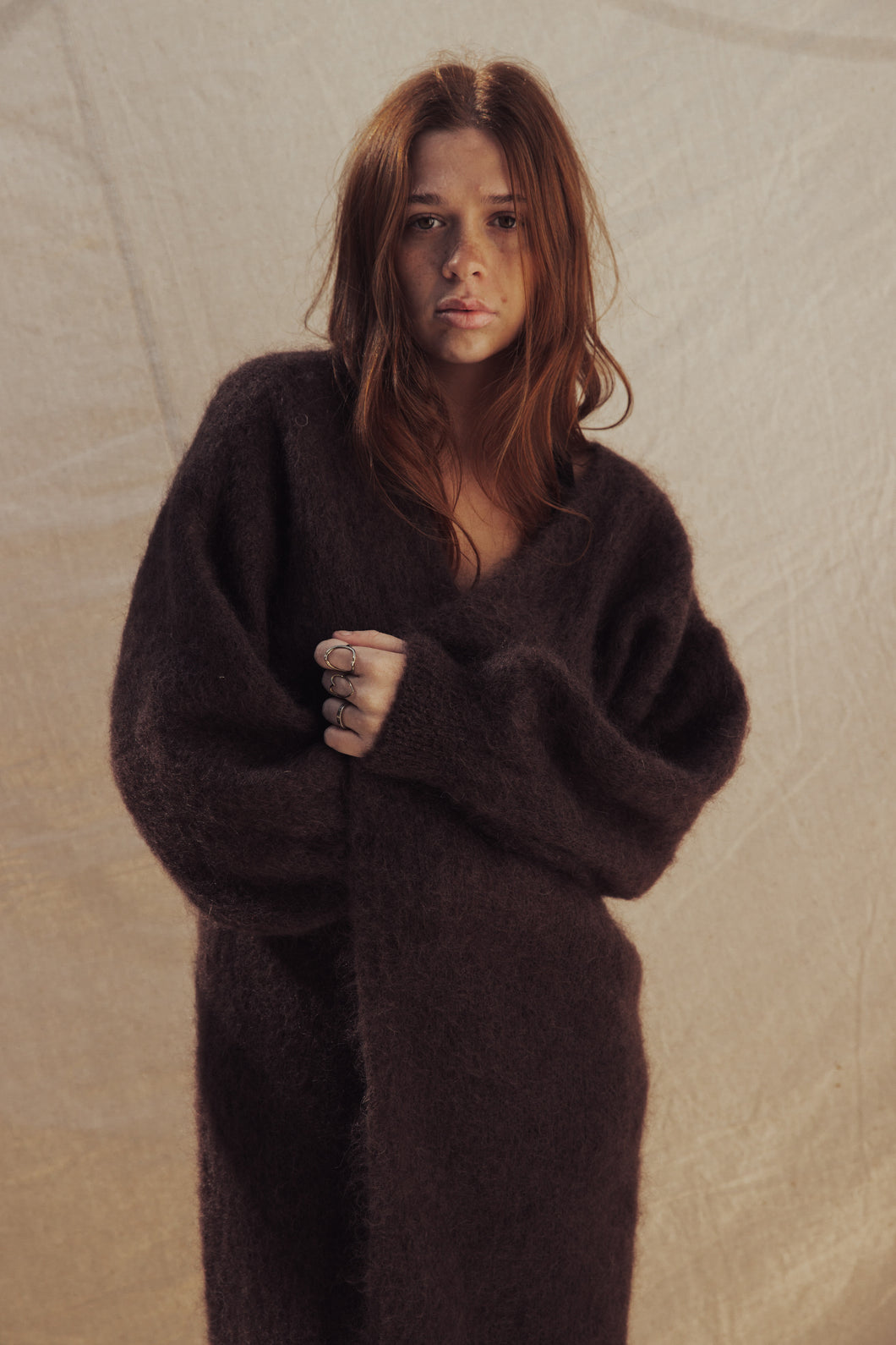 Mohair oversized cheap cardigan