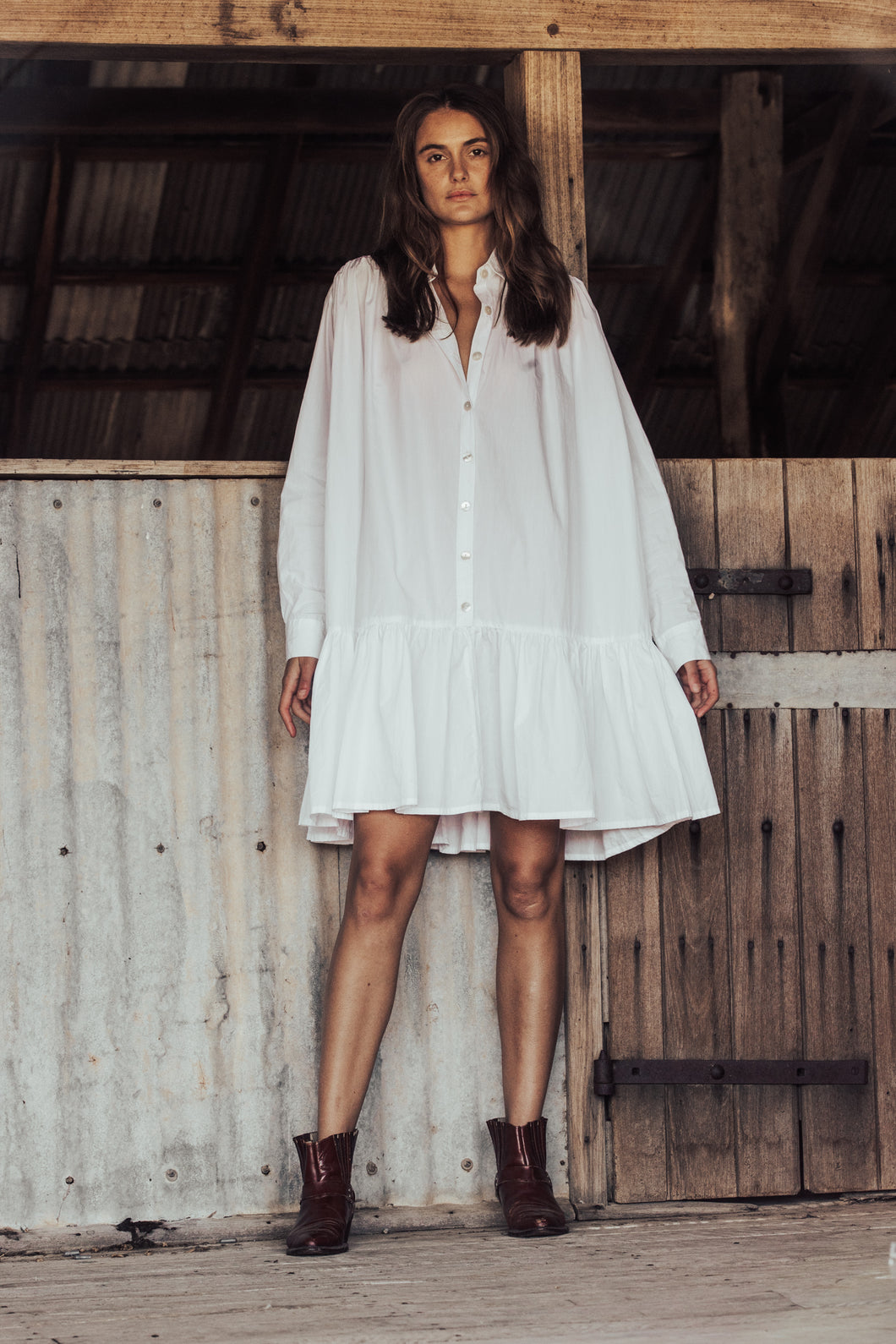 mamapapa - Julia white short dress