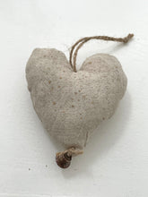 Linen heart ornament