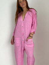 Linen pink jumpsuit