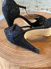 Anniel - high heels - black glitter