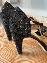 Anniel - high heels - black glitter