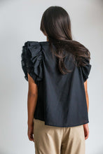 amanda blouse black sleeveless