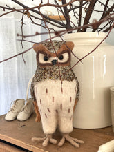 Glitter brown and cream Owl