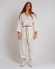 JOJO linen cream jumpsuit