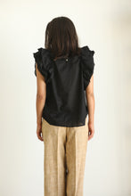 amanda blouse black sleeveless
