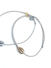 shell bracelet on lurex string